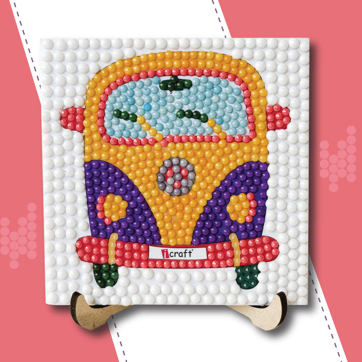 iCraft Kids Diamond Painting Kit - Creative Craft with Gems iCraft